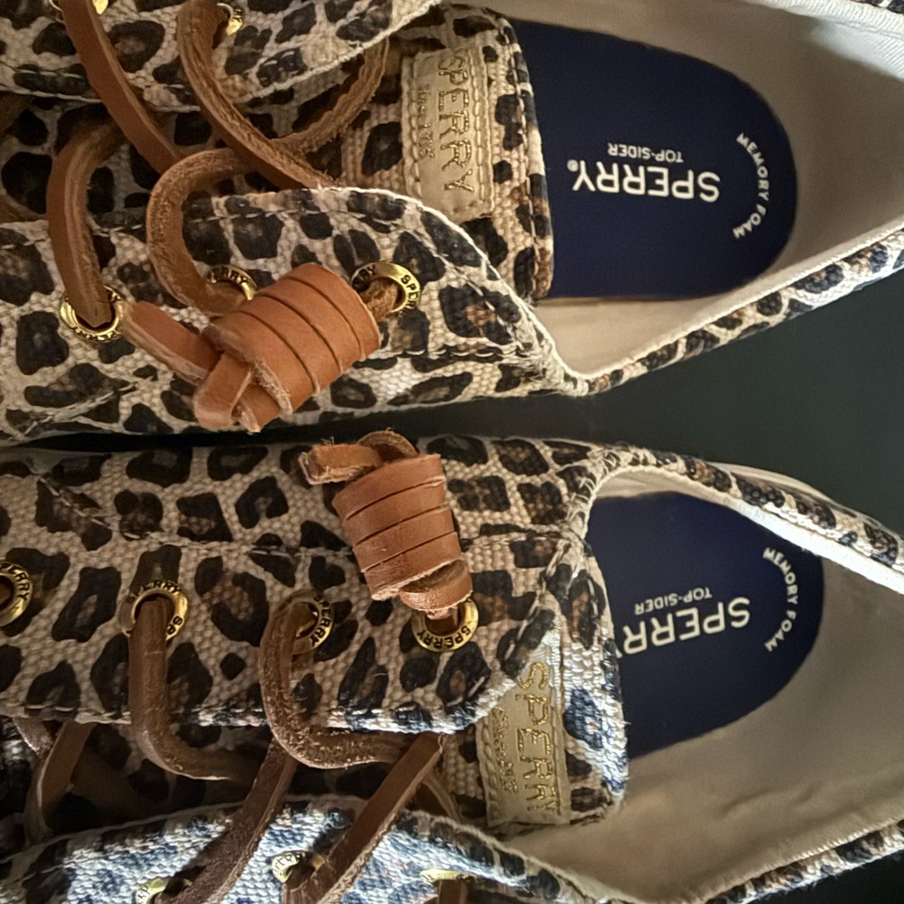 Sperry Leopard Print Crest Vibe Sneakers - Picture 5 of 5